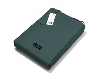 Dekbedovertrek Stone Washed Donker Groen