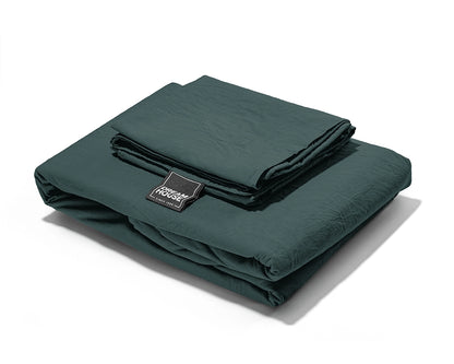 Dekbedovertrek Stone Washed Donker Groen