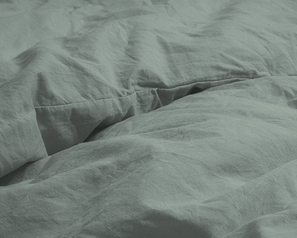 Dekbedovertrek Stone Washed Groen