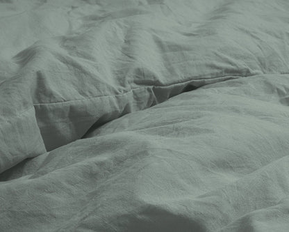 Dekbedovertrek Stone Washed Groen