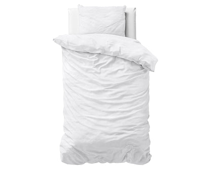 Dekbedovertrek Stone Washed Wit