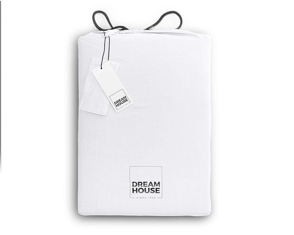 Dekbedovertrek Stone Washed Wit