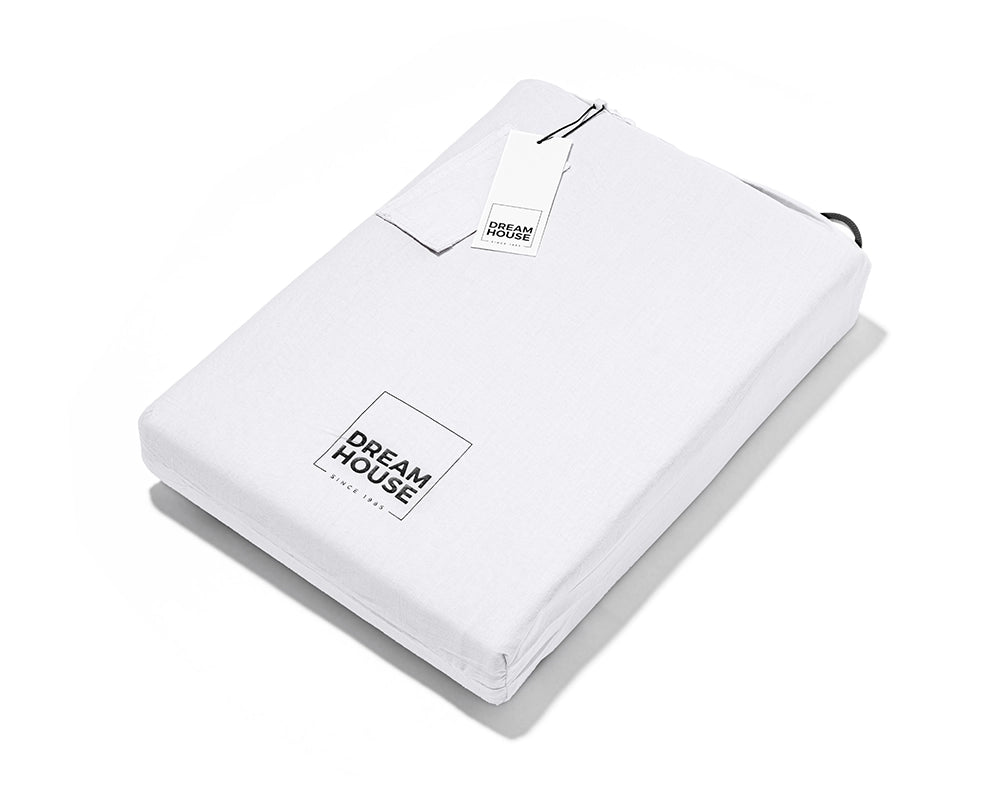 Dekbedovertrek Stone Washed Wit