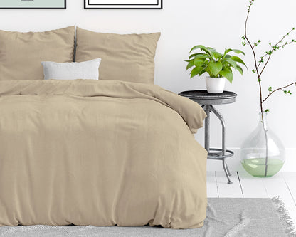 Dekbedovertrek Stone Washed Zand