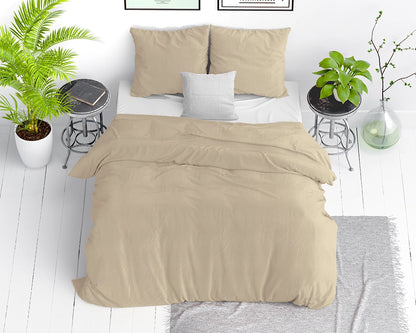 Dekbedovertrek Stone Washed Zand