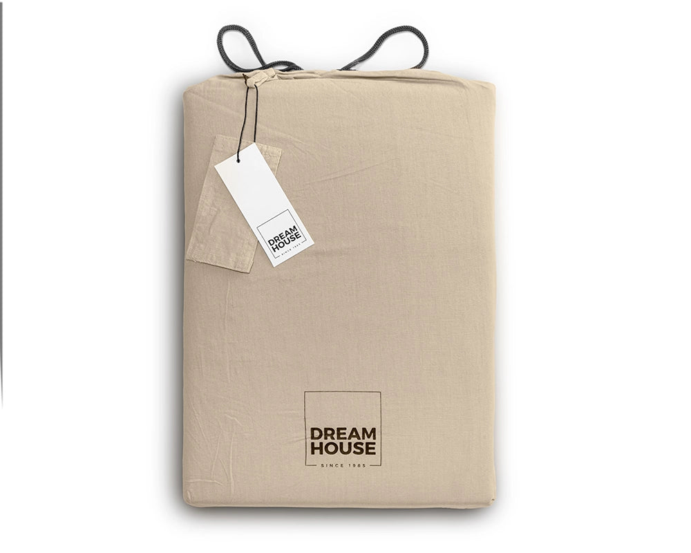 Dekbedovertrek Stone Washed Zand