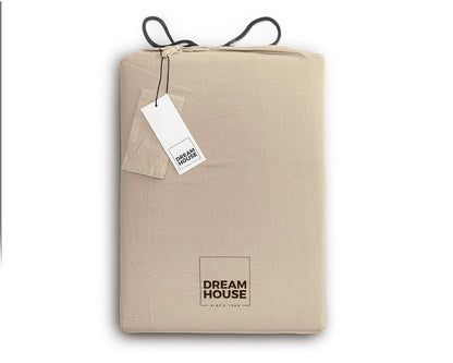 Dekbedovertrek Stone Washed Zand