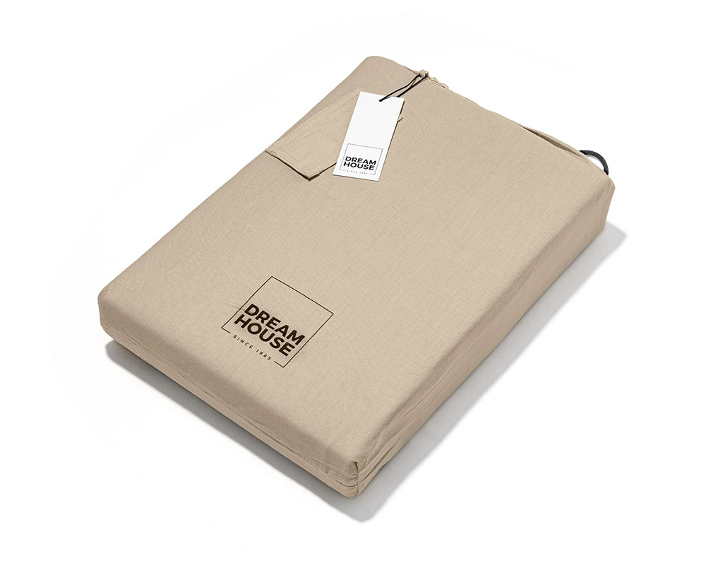 Dekbedovertrek Stone Washed Zand