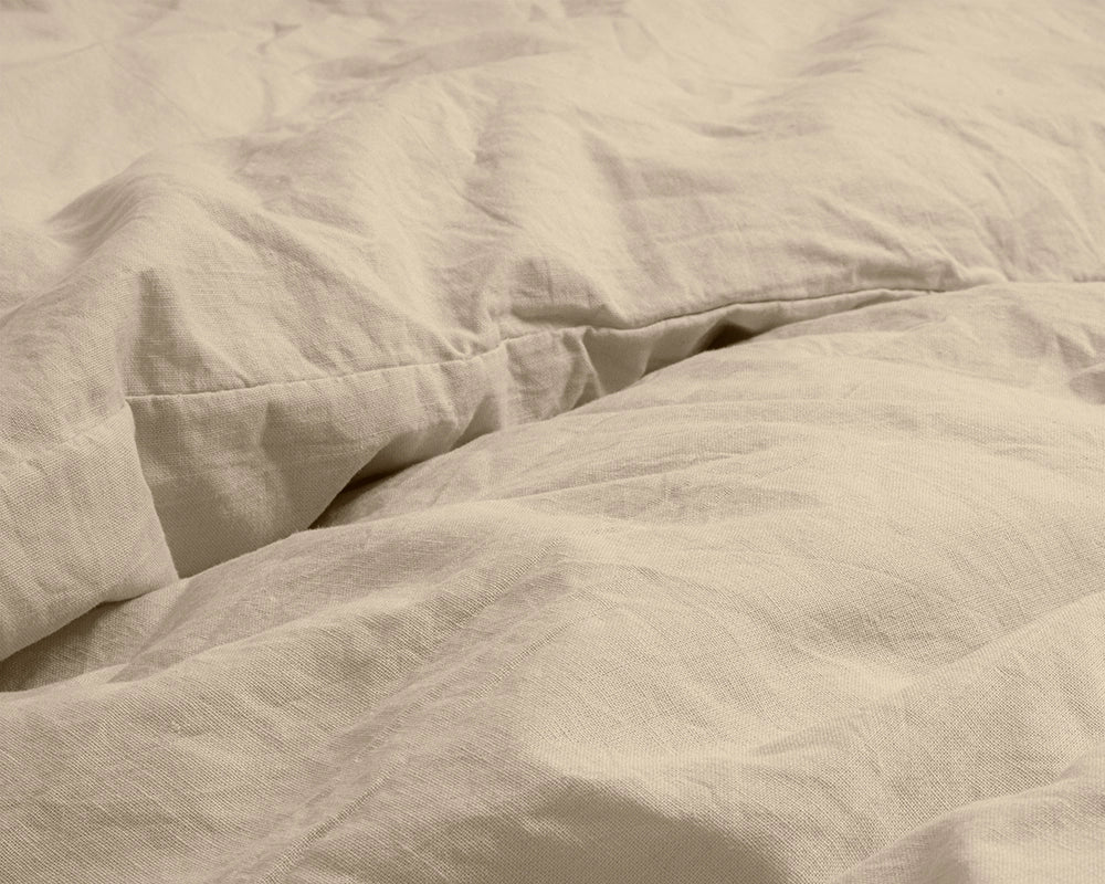 Dekbedovertrek Stone Washed Zand