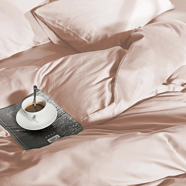 Dekbedovertrek Uni Bamboe Blush Roze