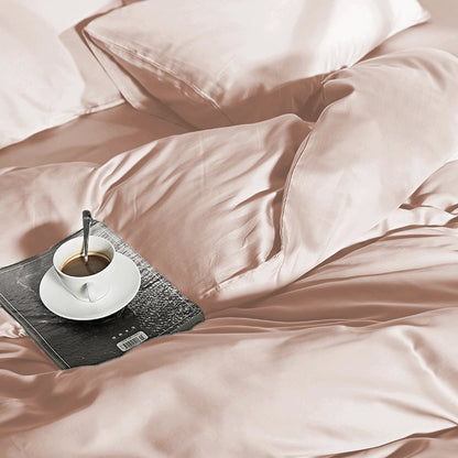 Dekbedovertrek Uni Bamboe Blush Roze