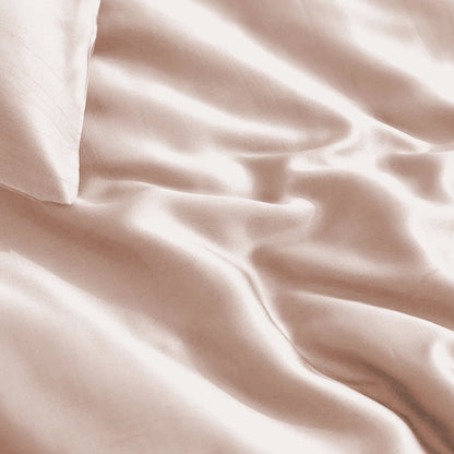 Dekbedovertrek Uni Bamboe Blush Roze