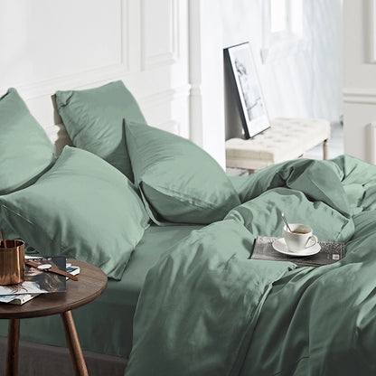 Dekbedovertrek Uni Bamboe Groen