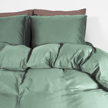 Dekbedovertrek Uni Bamboe Groen