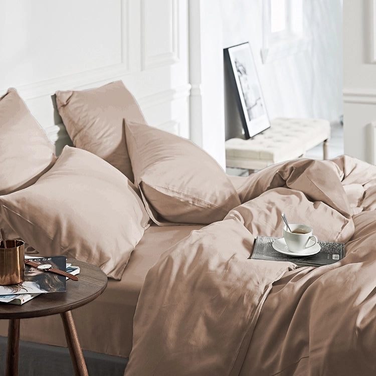 Dekbedovertrek Uni Bamboe Taupe
