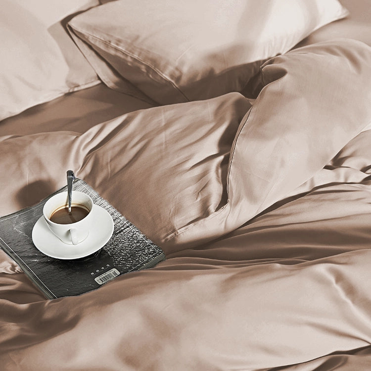 Dekbedovertrek Uni Bamboe Taupe