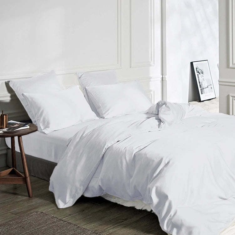 Dekbedovertrek Uni Bamboe Wit
