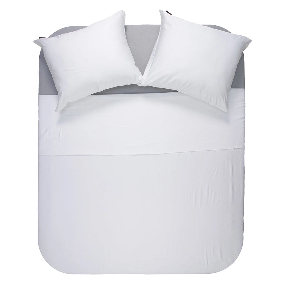 Dekbedovertrek Uni Bamboe Wit