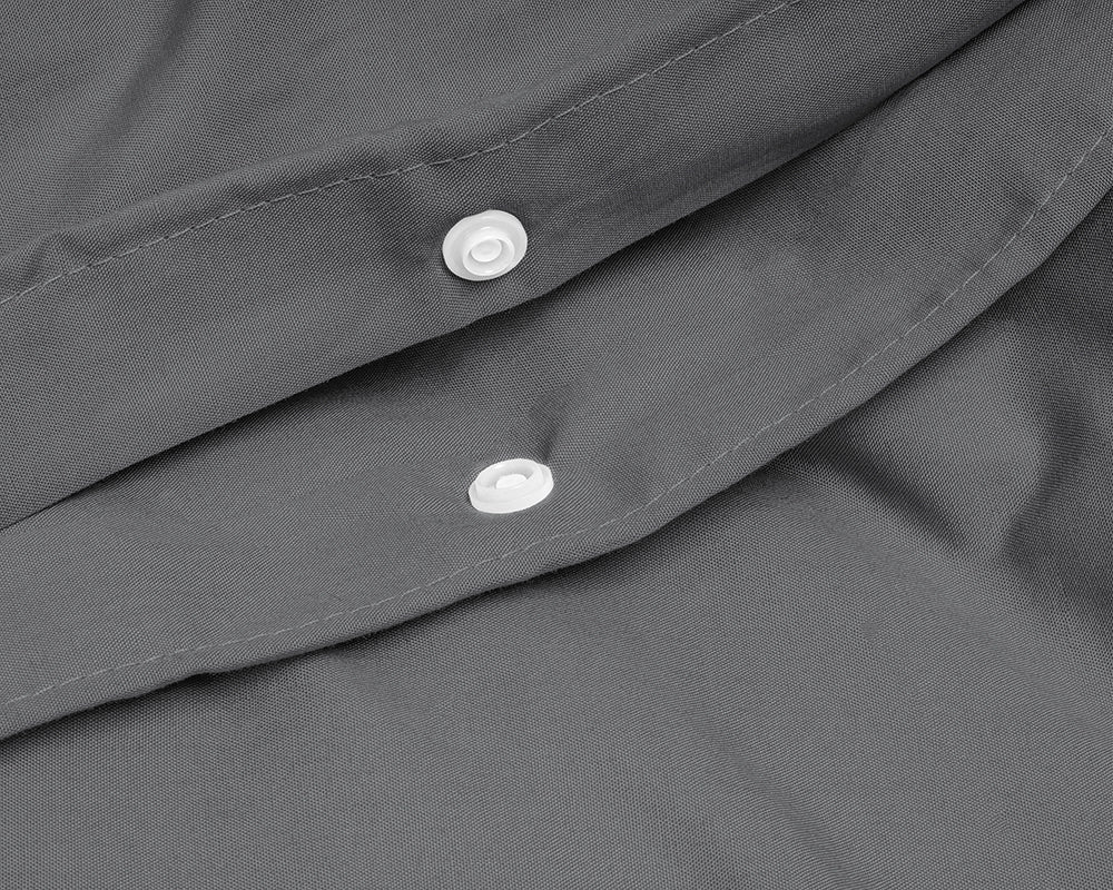 Dekbedovertrek Uni Percal Antraciet