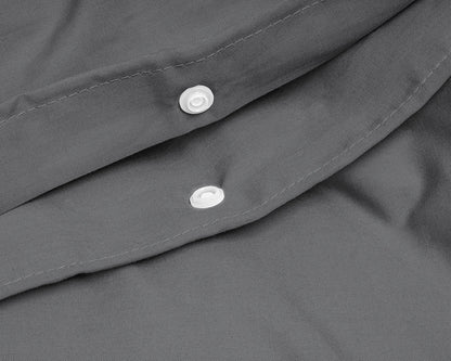 Dekbedovertrek Uni Percal Antraciet