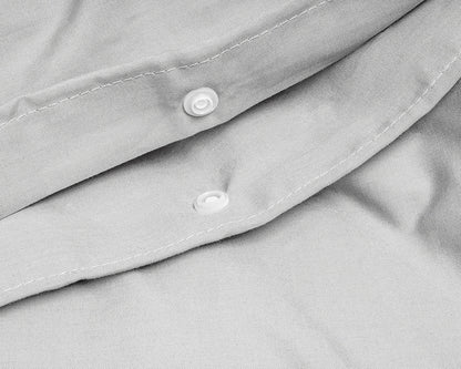 Dekbedovertrek Uni Percal Grijs