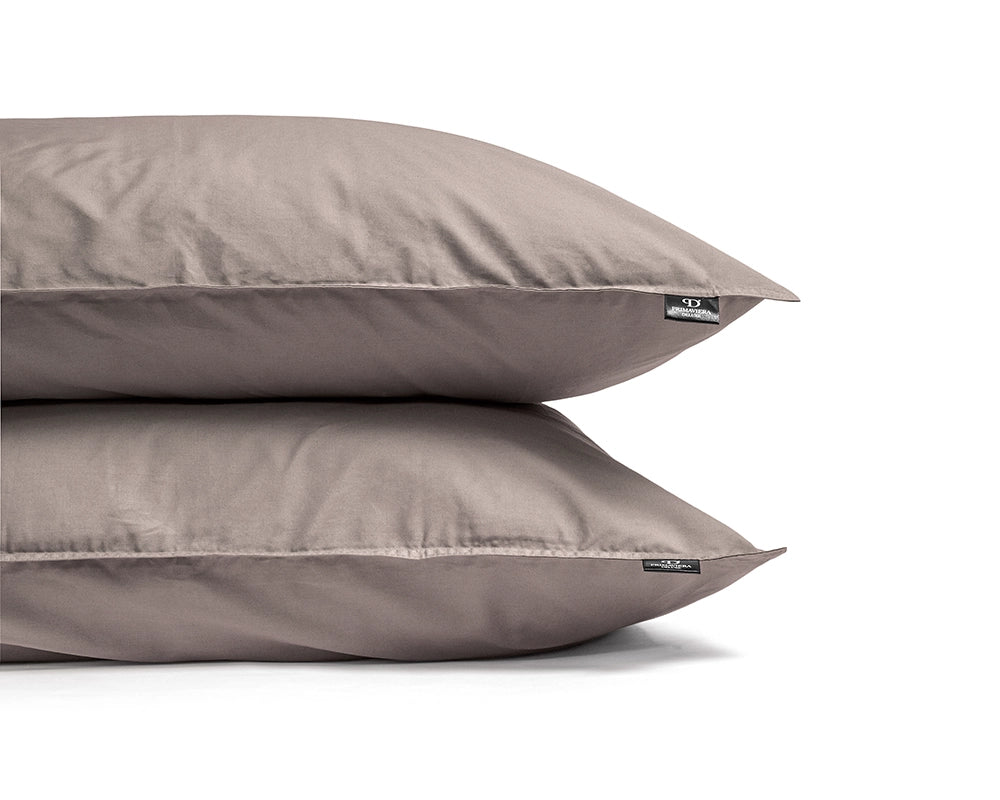 Dekbedovertrek Uni Percal Taupe