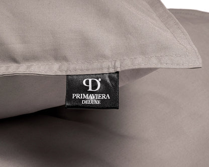 Dekbedovertrek Uni Percal Taupe