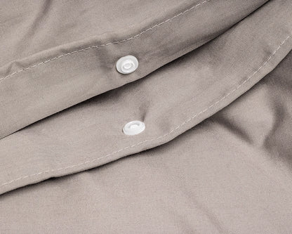 Dekbedovertrek Uni Percal Taupe