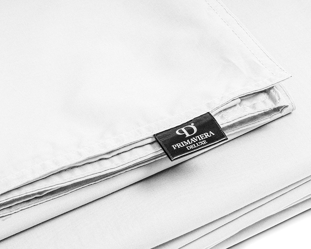 Dekbedovertrek Uni Percal Wit