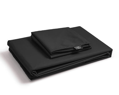 Dekbedovertrek Uni Percal Zwart