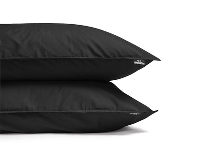 Dekbedovertrek Uni Percal Zwart