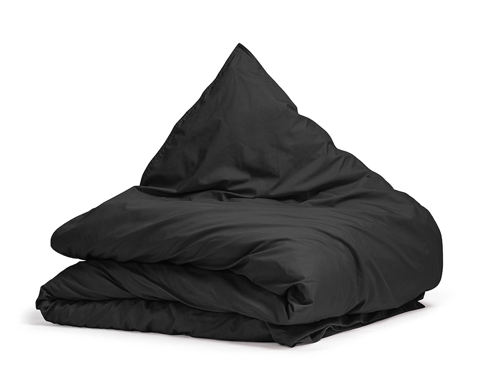 Dekbedovertrek Uni Percal Zwart