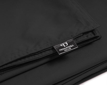 Dekbedovertrek Uni Percal Zwart