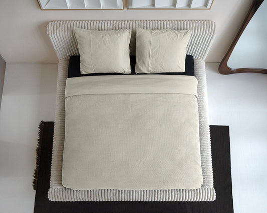 Dekbedovertrek Waffle Beige