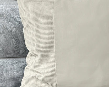 Dekbedovertrek Waffle Beige