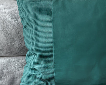 Dekbedovertrek Waffle Groen