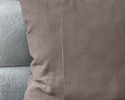 Dekbedovertrek Waffle Taupe