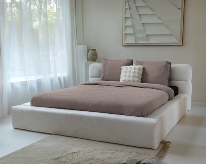 Dekbedovertrek Waffle Taupe