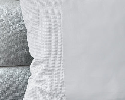 Dekbedovertrek Waffle Wit