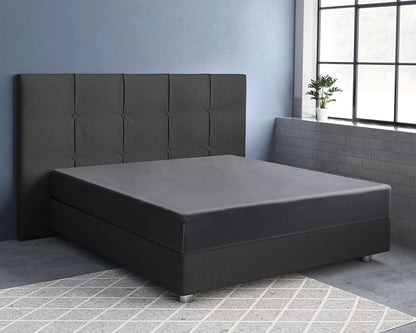 Hoeslaken Satijn - Antraciet