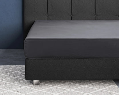 Hoeslaken Satijn - Antraciet