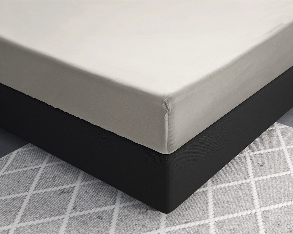 Hoeslaken Satijn - Crème