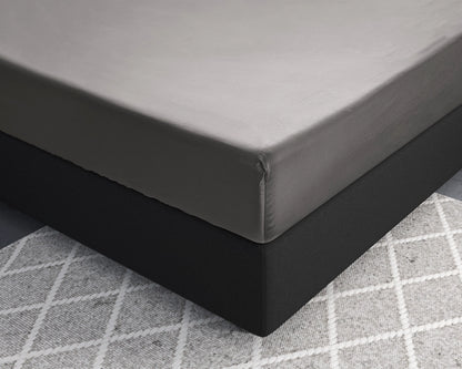 Hoeslaken Satijn - Grijs