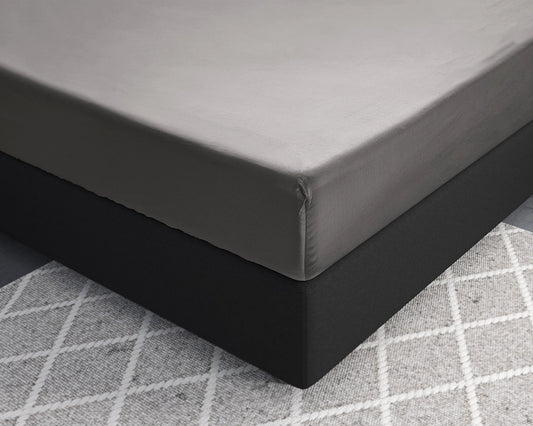 Hoeslaken Satijn - Grijs