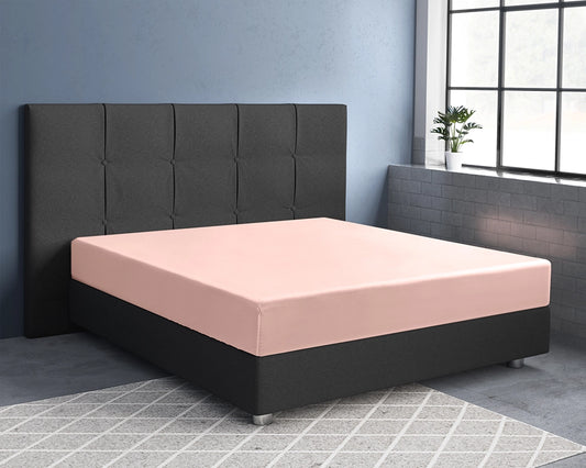 Hoeslaken Satijn - Roze