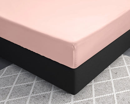 Hoeslaken Satijn - Roze