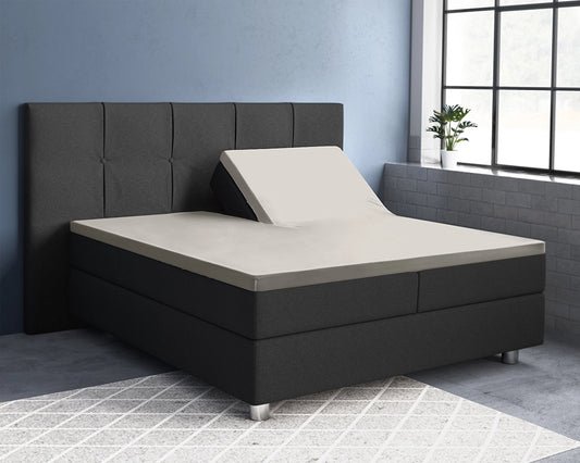 Hoeslaken Splittopper Satijn - Crème