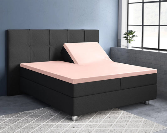 Hoeslaken Splittopper Satijn - Roze