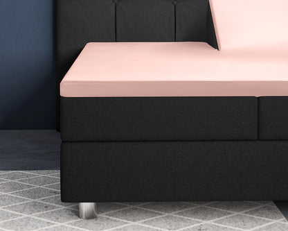 Hoeslaken Splittopper Satijn - Roze