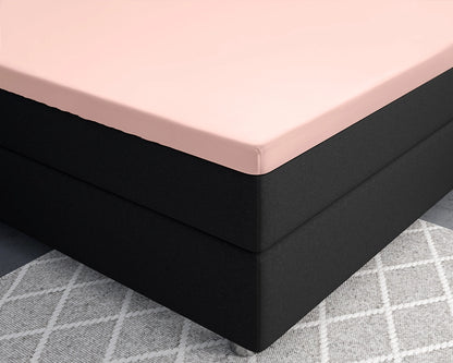 Hoeslaken Splittopper Satijn - Roze